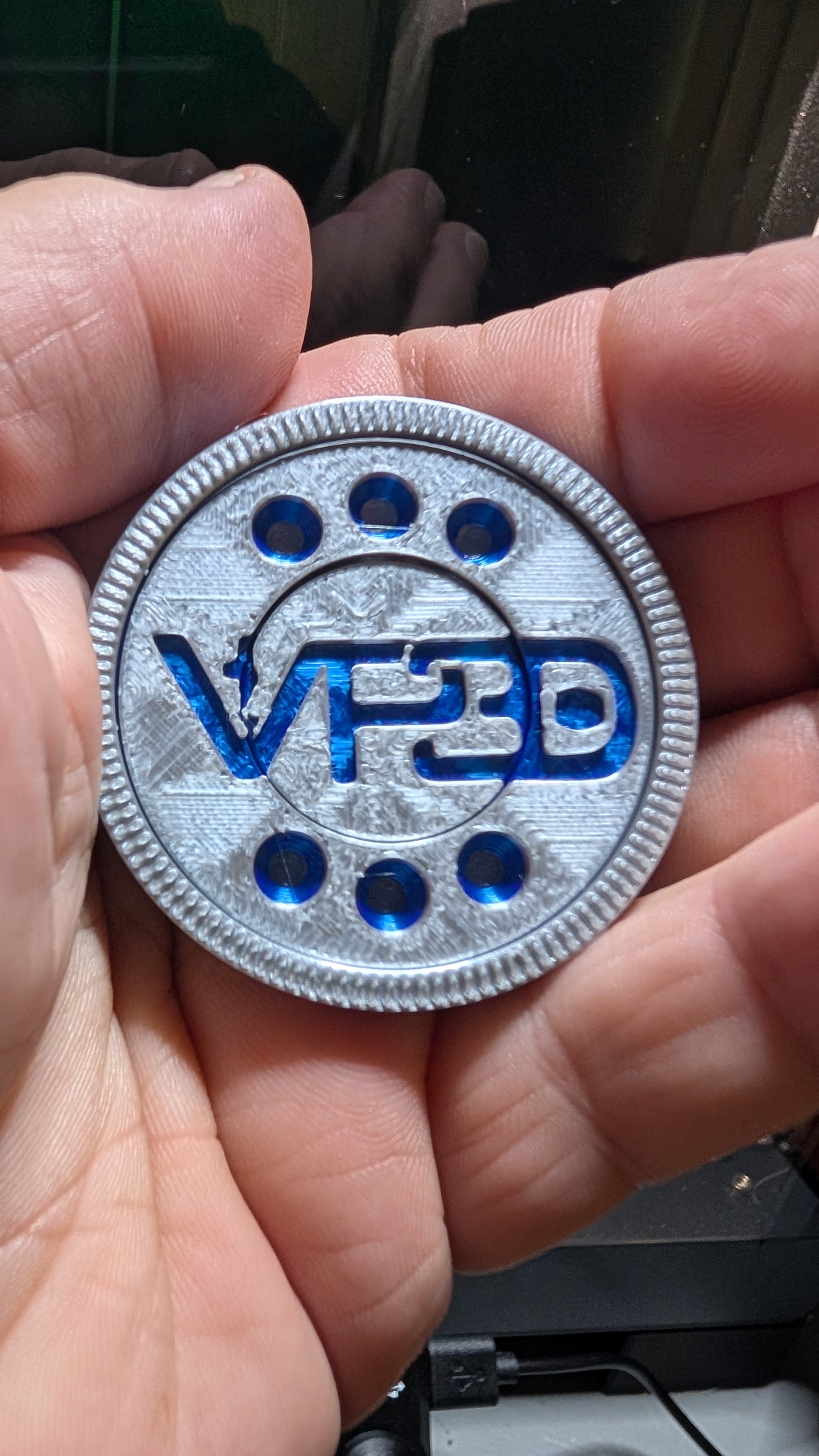 3D Printopia 2025 Event Exclusive Maker Coin Fidget
