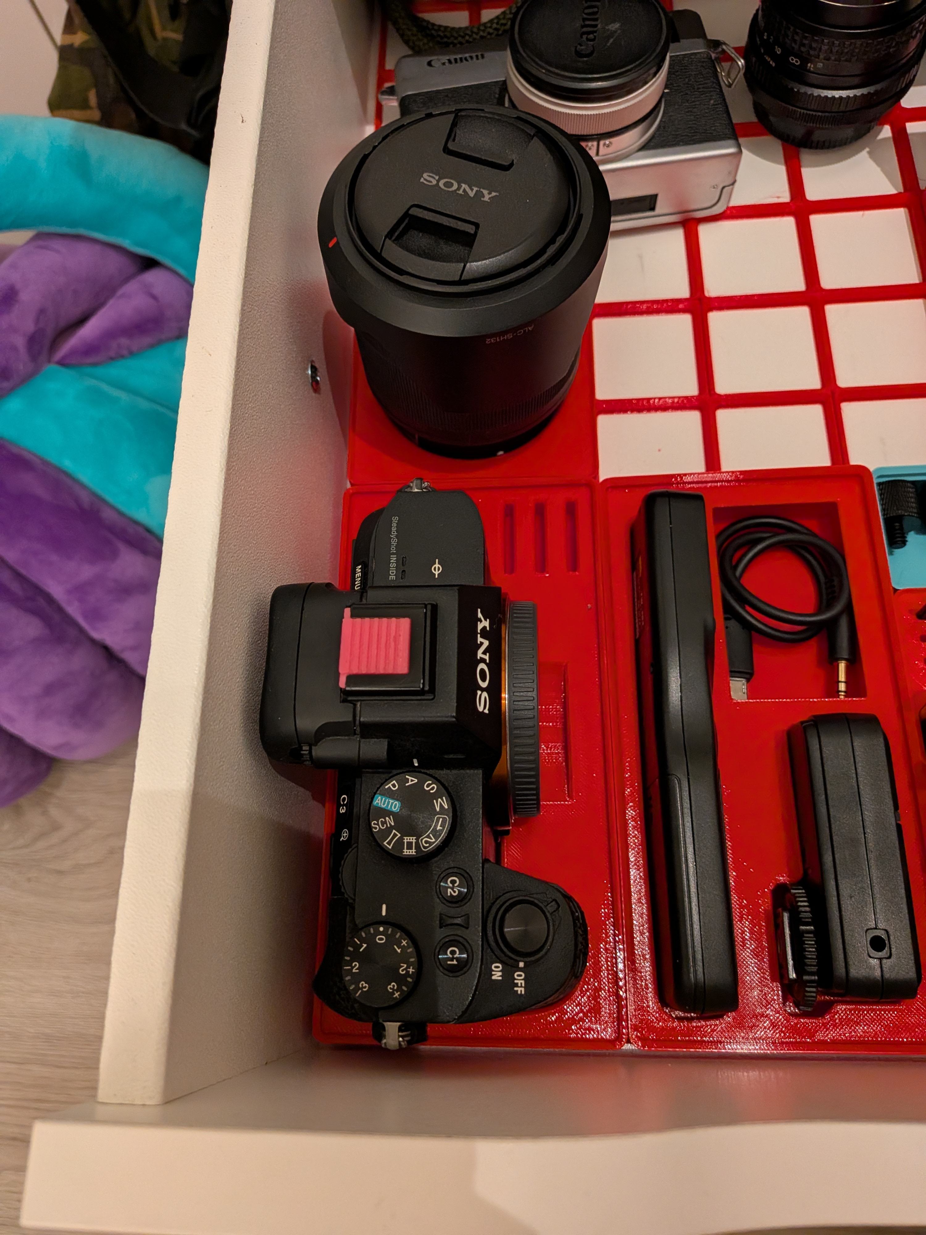 Sony A7ii Gridfinity Holder Centered