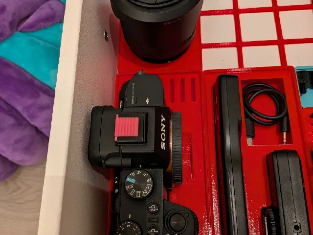 Sony A7ii Gridfinity Holder Centered