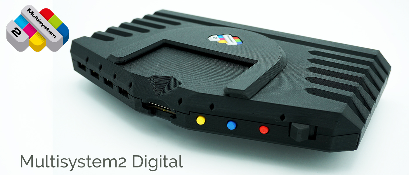 MiSTer Multisystem2 Digital FPGA based retrogaming console enclosure