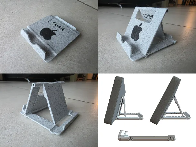 Foldable phone holder