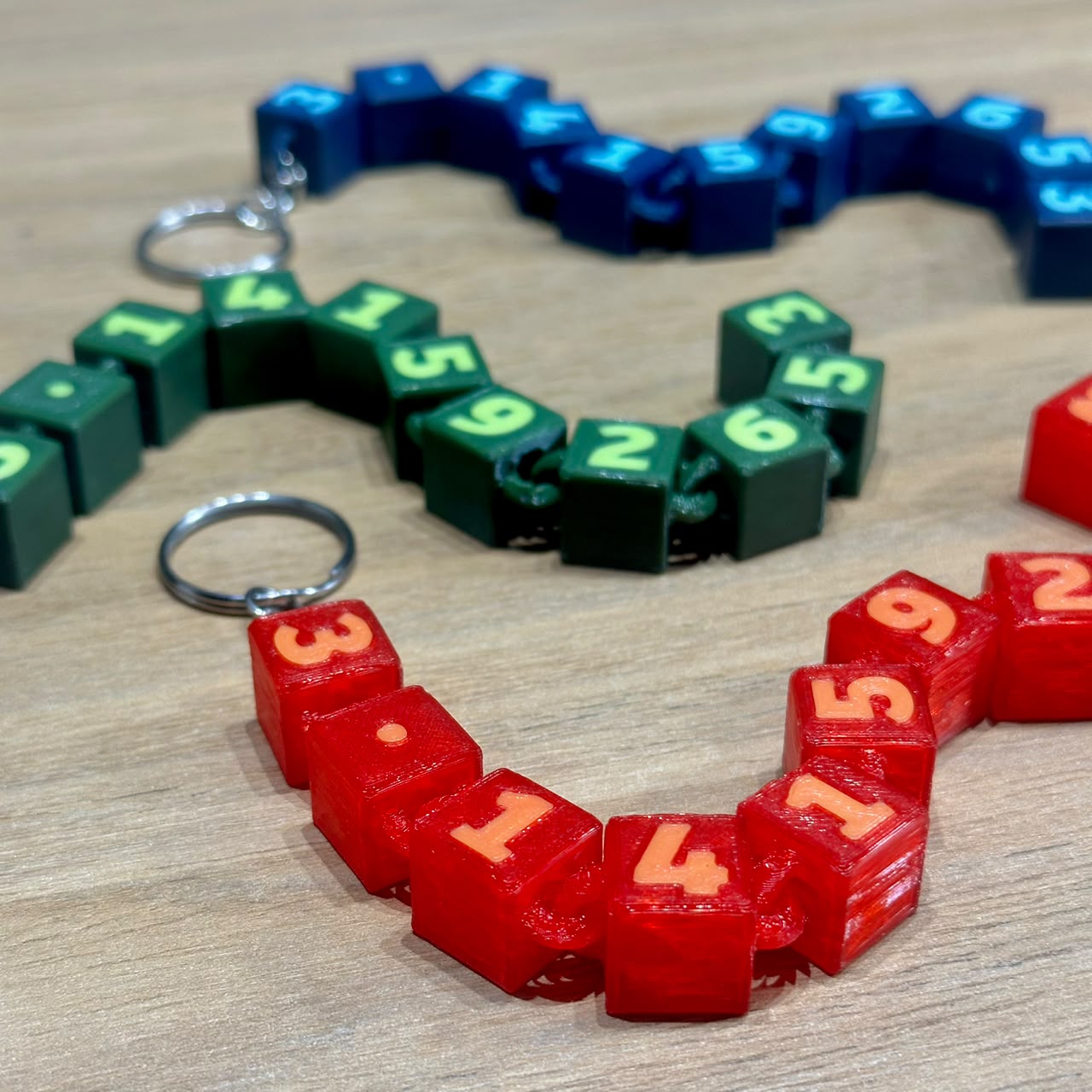 Pi Flexi Keychain [Multicolor]