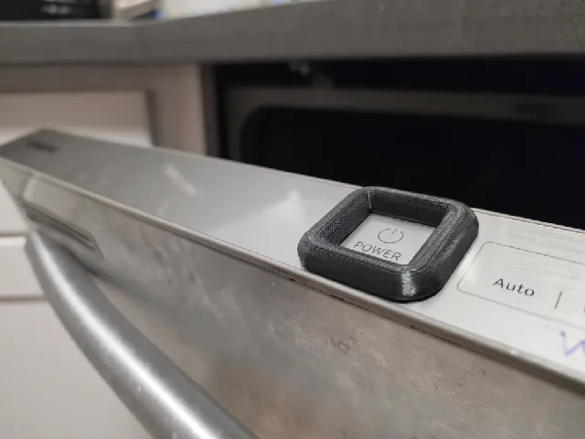 Power button bezel/lip for Samsung dishwashers