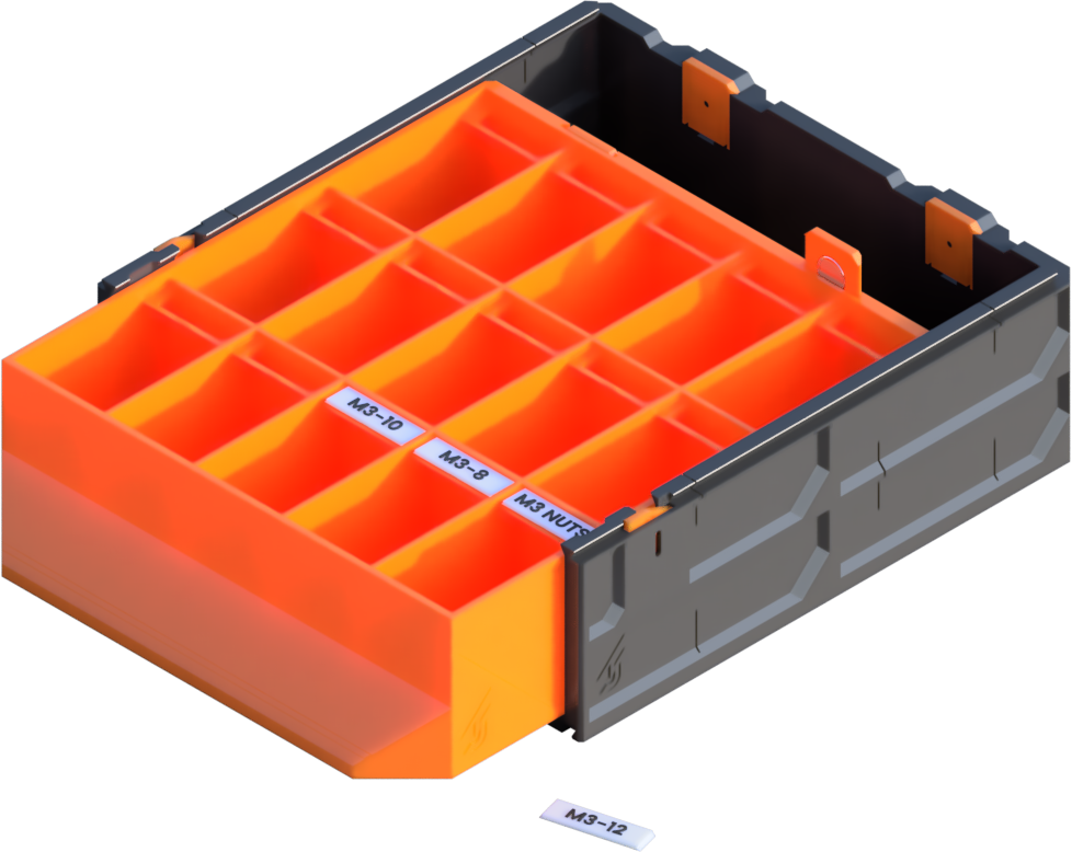 GEN2 185-2W-1H Classic Parts Drawer V2 - 15 Slot