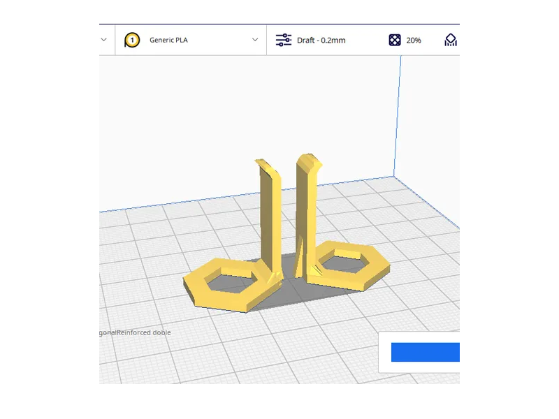pentagonal holder (with or without screws)