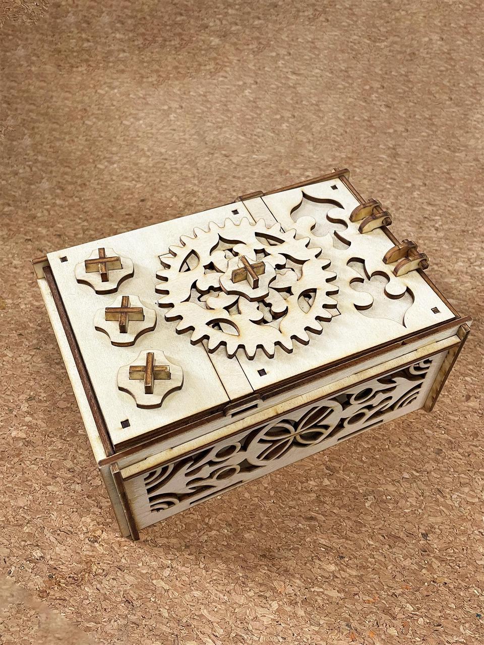 Miniatura 2 do modelo 3D Laser Cut Storage Box