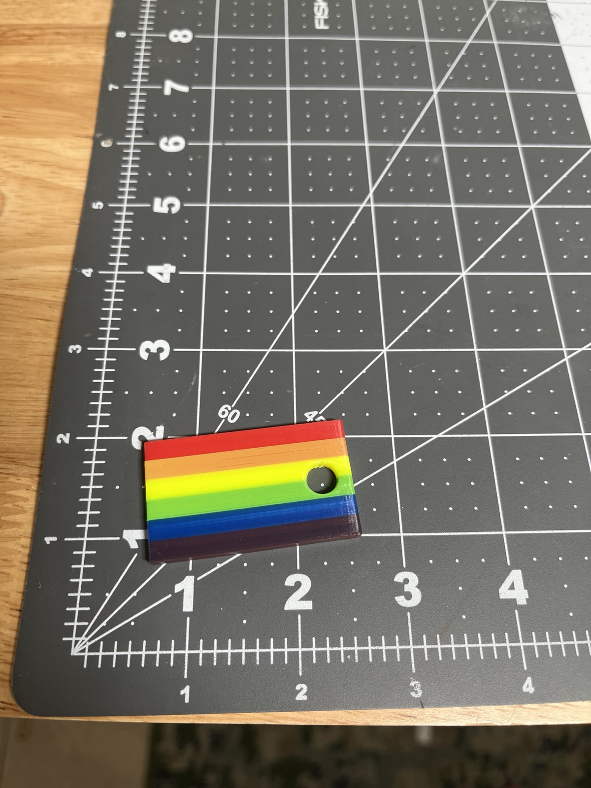Miniatura 5 do modelo 3D Pride Flag Keychain (no AMS required)