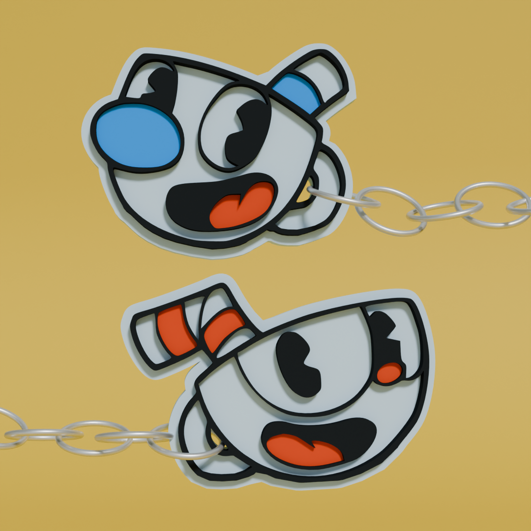 CUPHEAD & MUGMAN KEYCHAIN