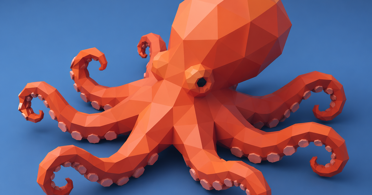 Low Poly Octopus by Micah | Download free STL model | Printables.com