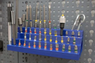 Bit holder for Küpper pegboard / Bit-Halter für Küpper Lochwand