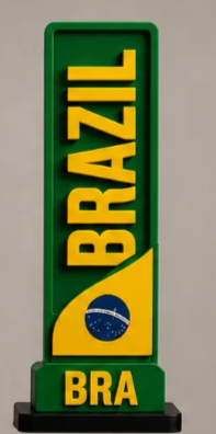 Brazil FIFA World Cup 2026 Country Plaque