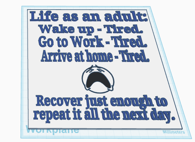 Adult Life Sign