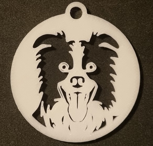 Border Collie key holder