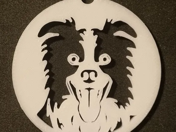 Border Collie key holder