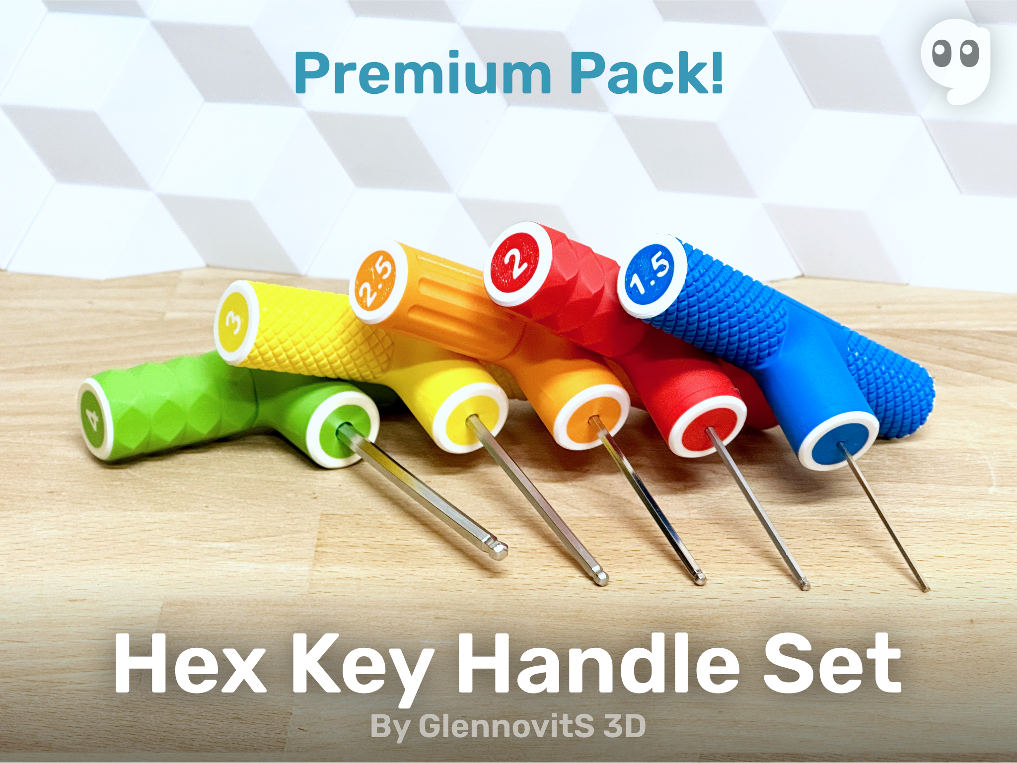Hex-key T- and L-Handle Set (Premium supporter pack - metric)