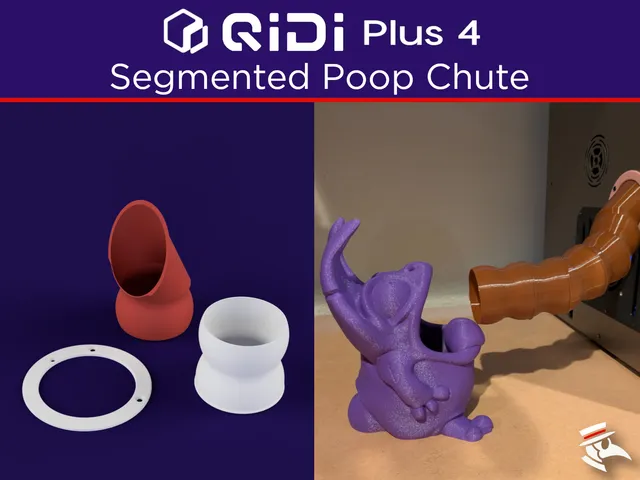 Qidi Plus 4 Filament Waste Chute