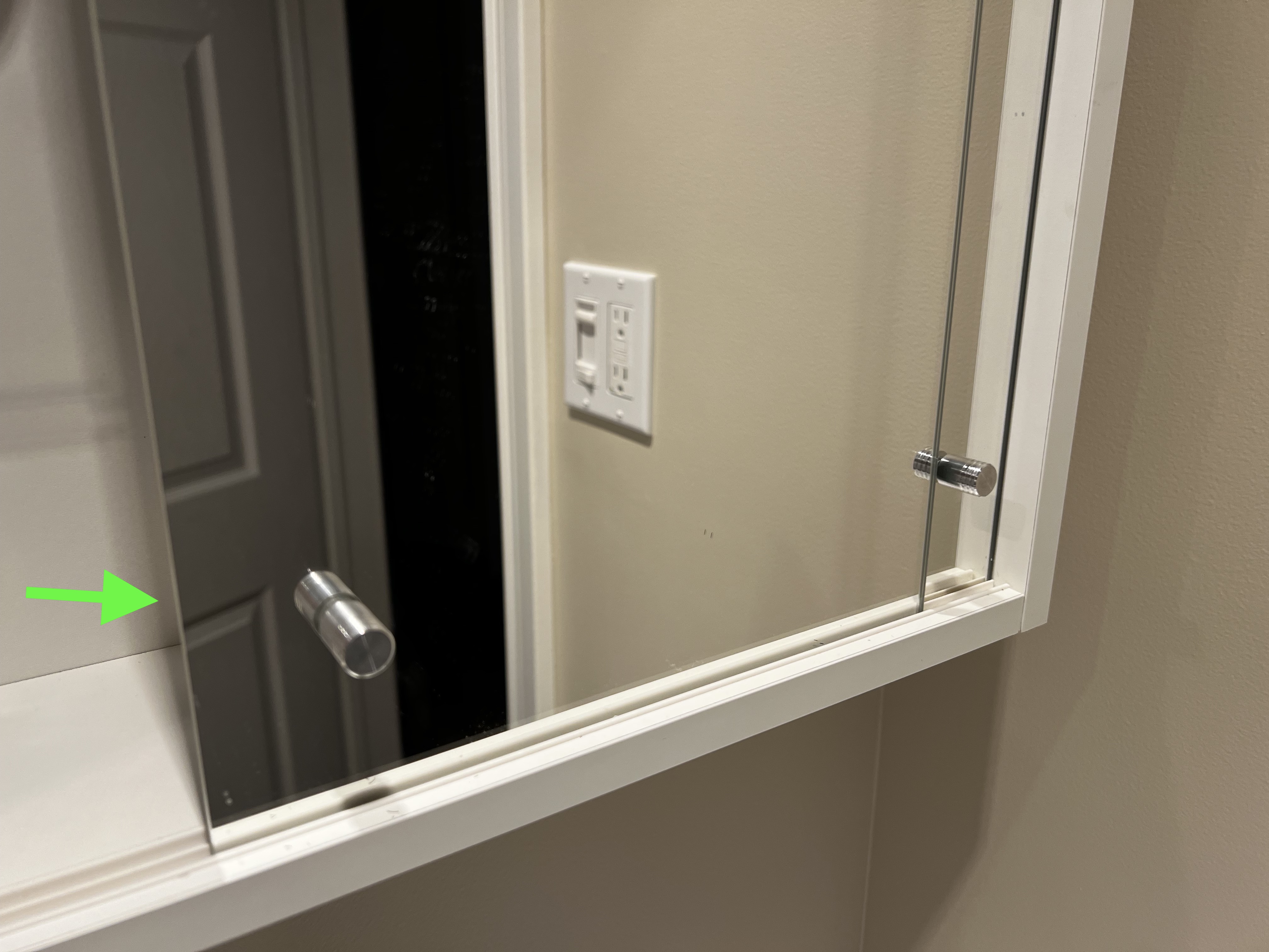 IKEA NYSJÖN Mirror Cabinet Smaller Door Stopper
