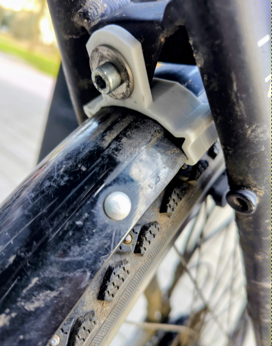 Bike mudguard holder