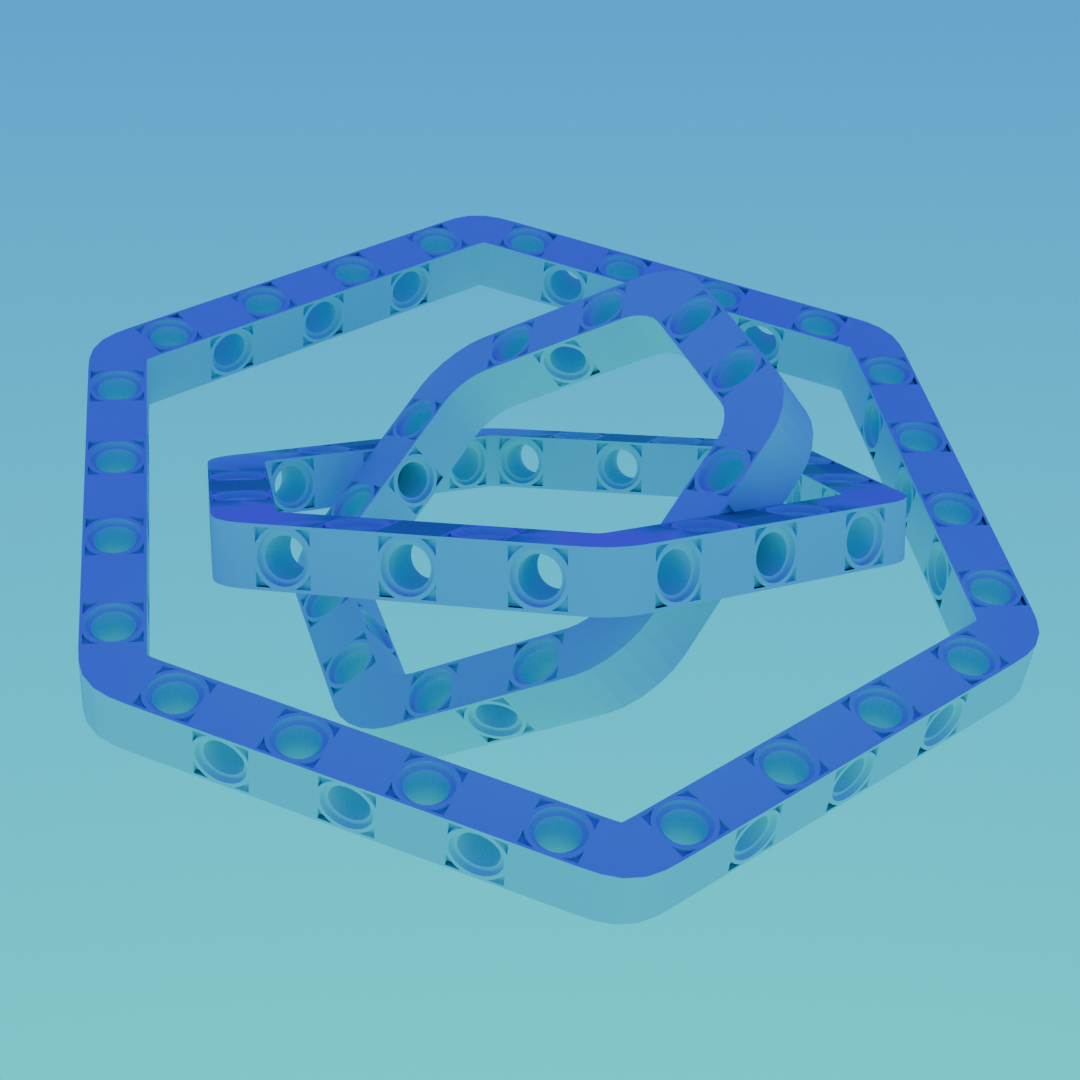Lego Technic hexagonal frames