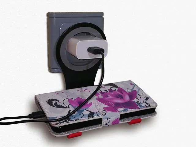 Foldable Phone Holder for Wall Plug Charger