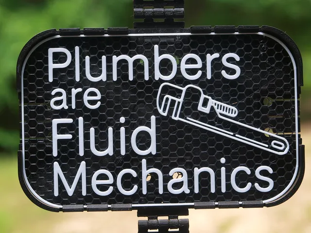 Plumbers are Fluid Mechanics sign