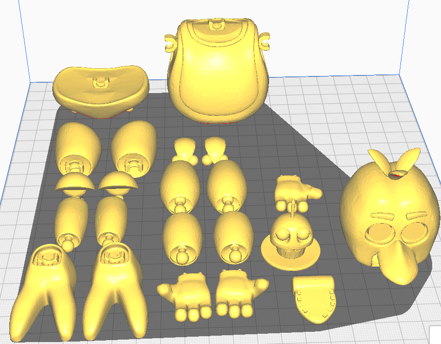 Articulated chica fnaf 1 figure