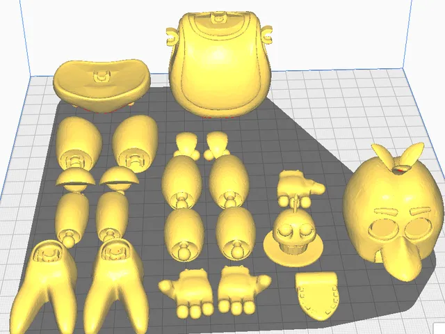 Articulated chica fnaf 1 figure