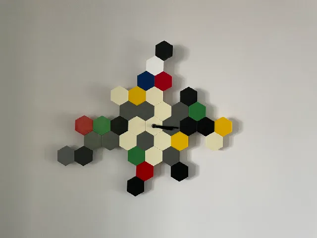Hexagon Tiles & Connectors for IKEA Smycke wall clock