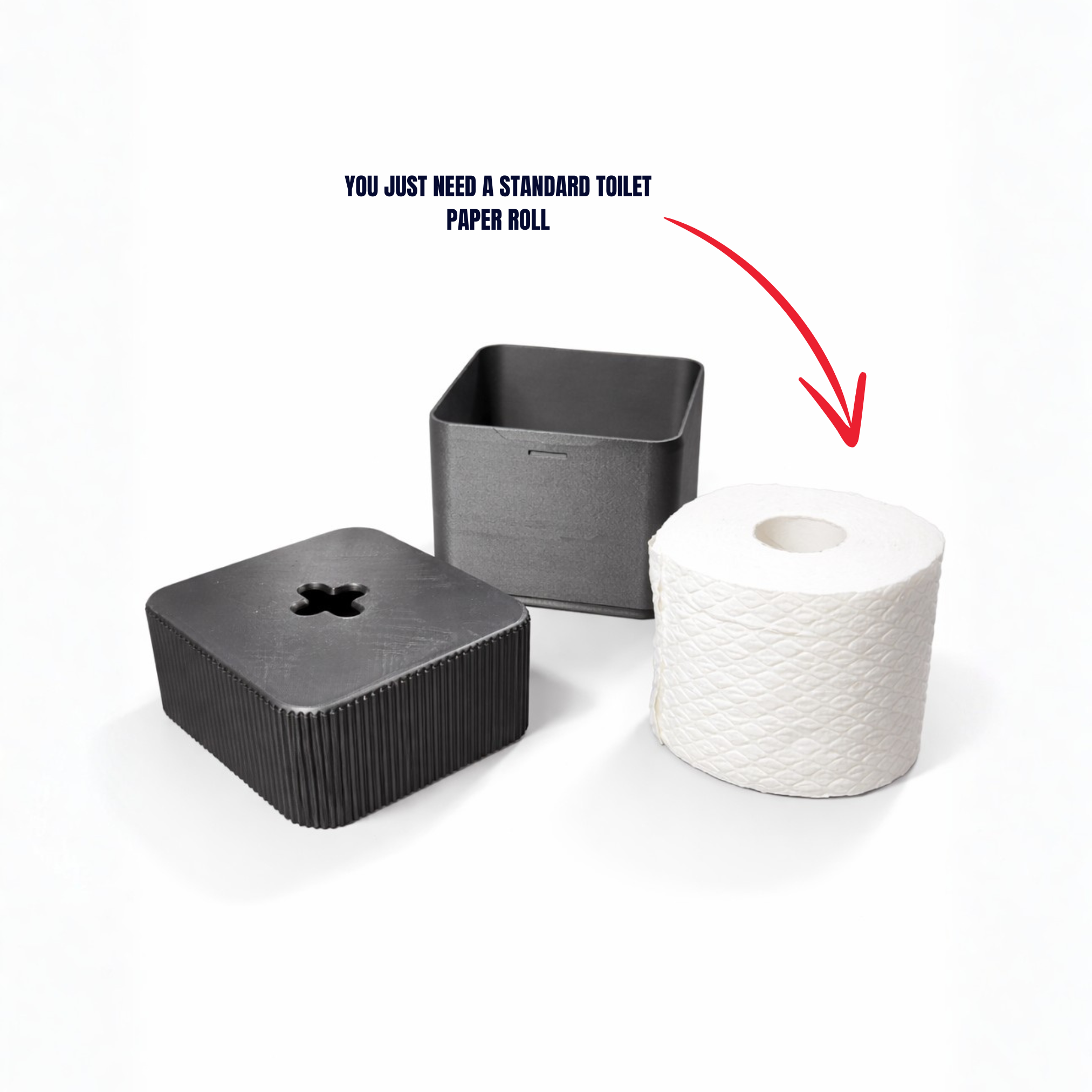 TISSUE BOX - TAMI / MODERN HOMEDECOR / WITH TOILET PAPER ROLLS / EASY ASSEMBLY — miniatura 6