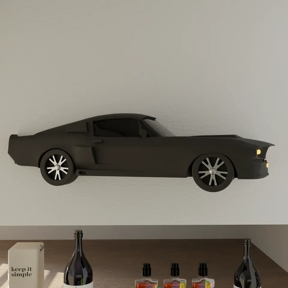 Mustang Shelby GT500 Wall-mounted por MehTechArt | Descargar modelo STL  gratuito | Printables.com, image size:960x960