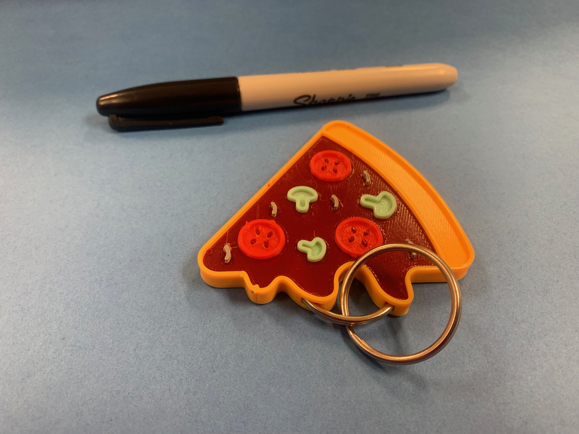 Pizza Keychain