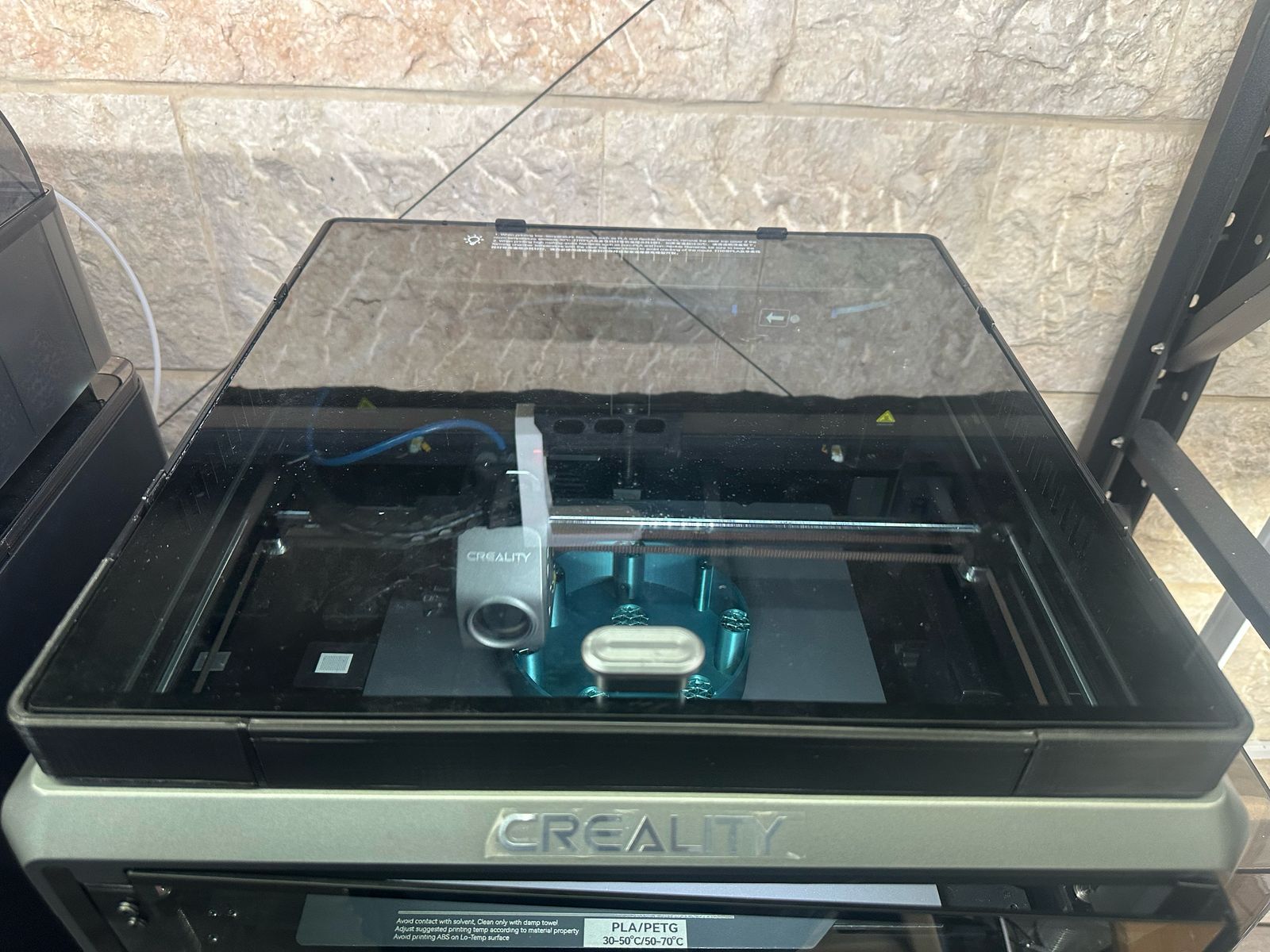 K1 Max Glass Lid Raiser with Sliding Vents & TPU Gaskets