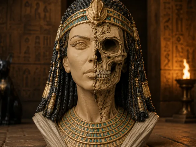 Cleopatra Skull Bust