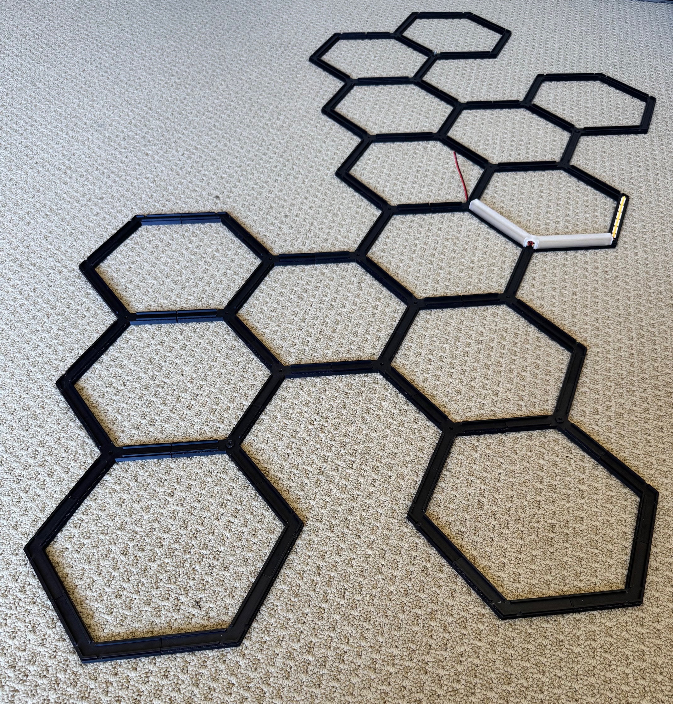 Miniatura 3 do modelo 3D Modular Hexagon LED Light