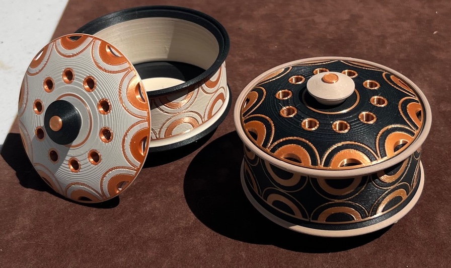 Greek Pyxis Candy Dish **Advanced Multimaterial Print**