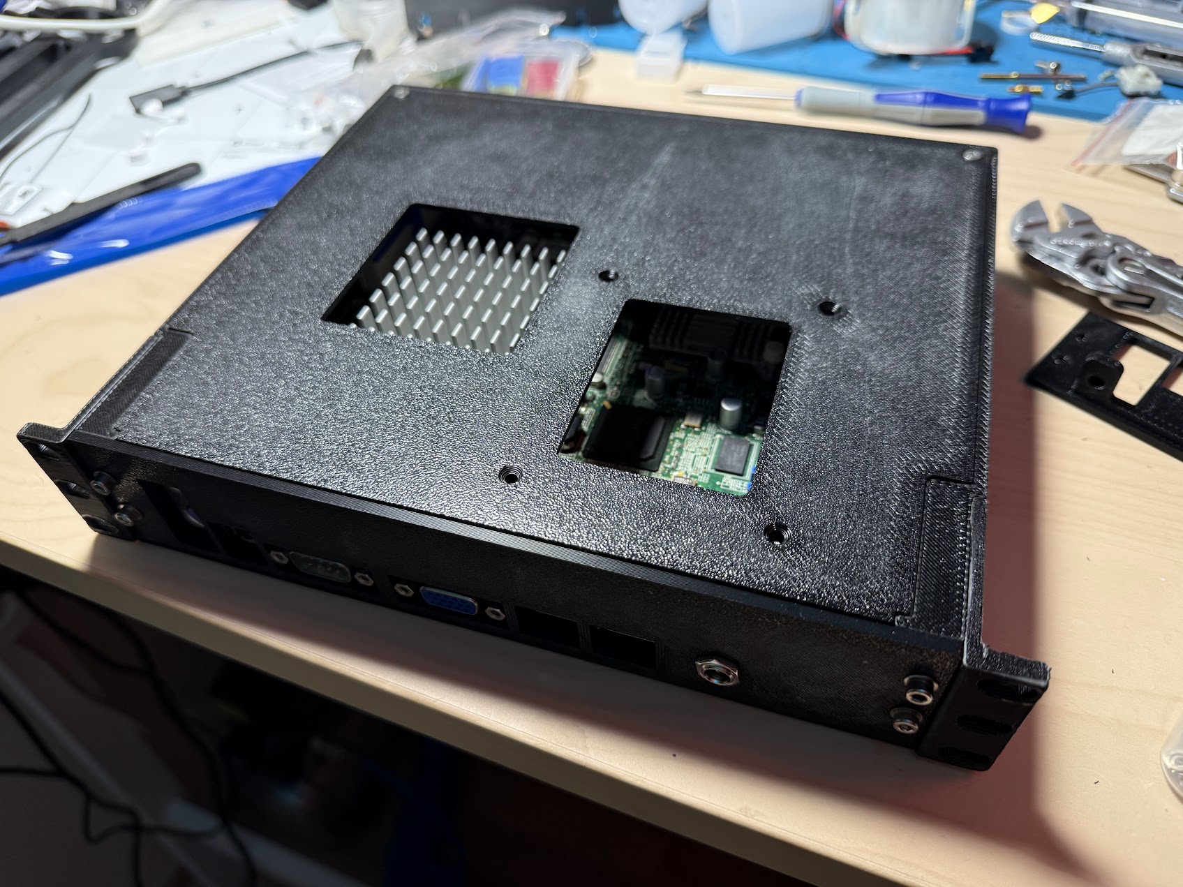 Supermicro X7SPE X7SPA rack 10" 1U picopsu case