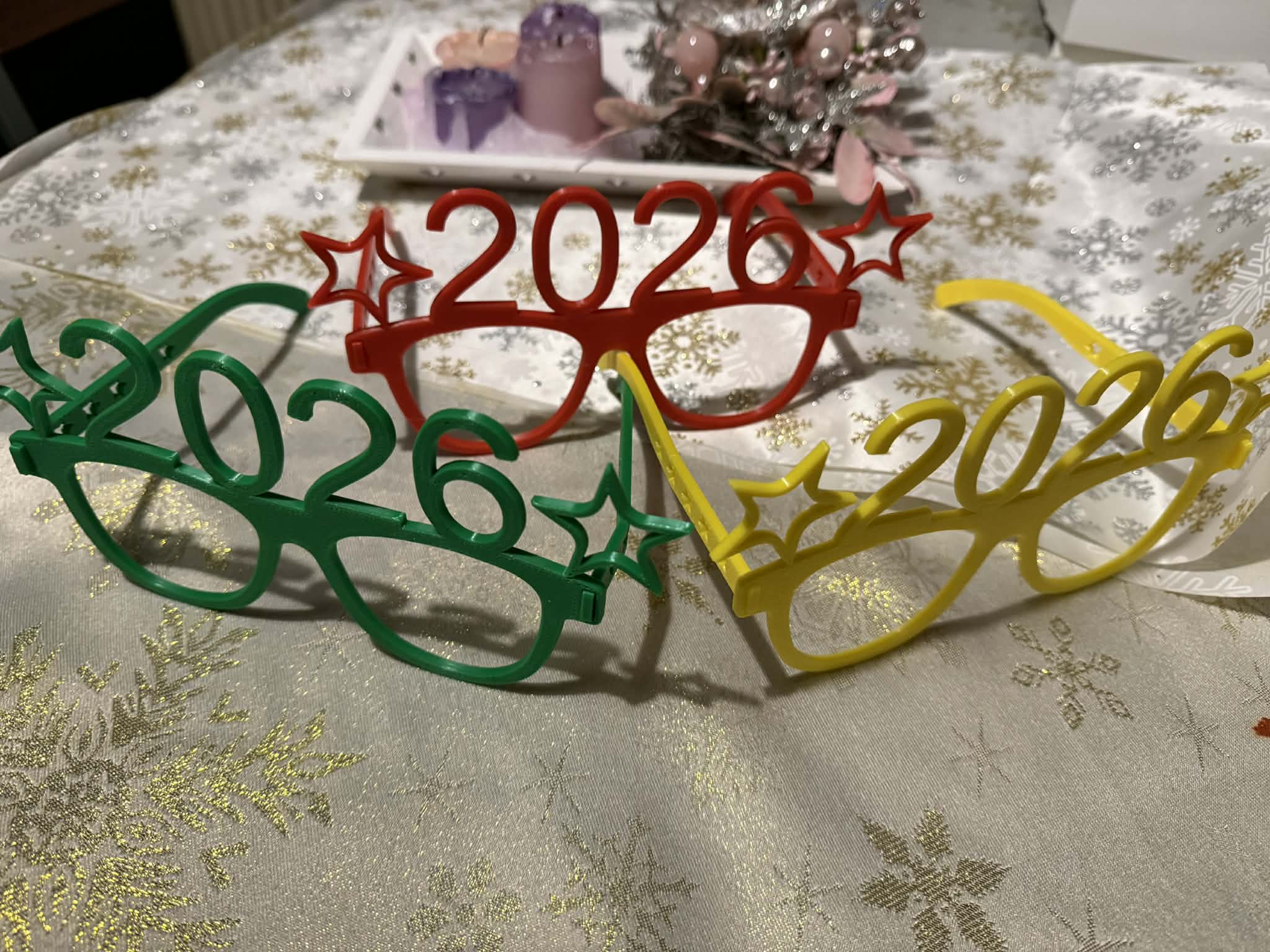 Happy New Year 2026 glasses