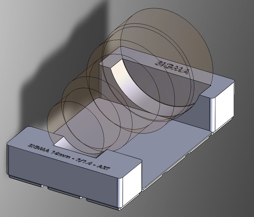 GRIDFINITY - SIGMA 14mm F/1.4 Art - Sony FE 3D model
