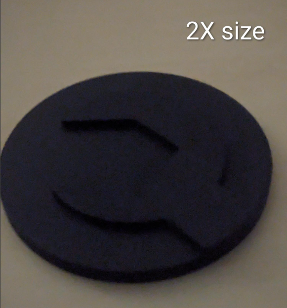 Mark Rober's Crunchlabs logo coin & keychain — miniatura 2