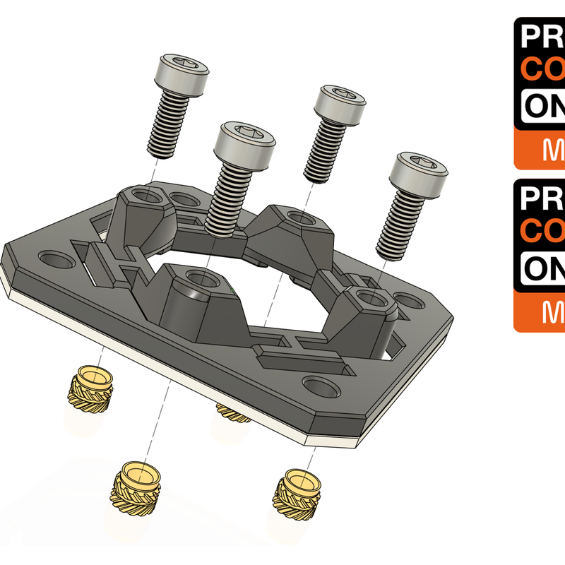CORE One / CORE One L Z-Motor Mount with Heat Set Inserts by DET-Man ...