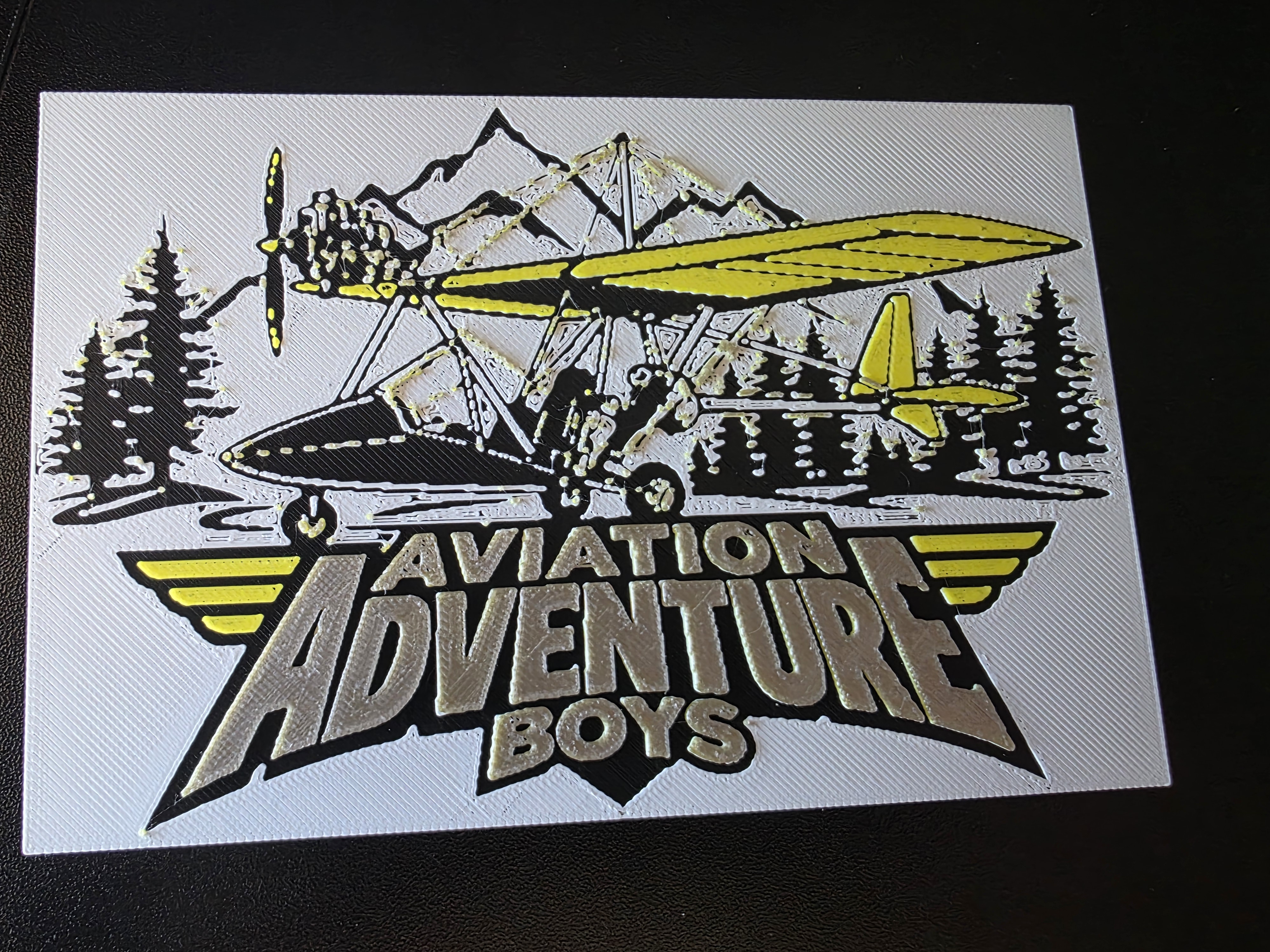 Aviation adventure boys new phantom aircraft logo