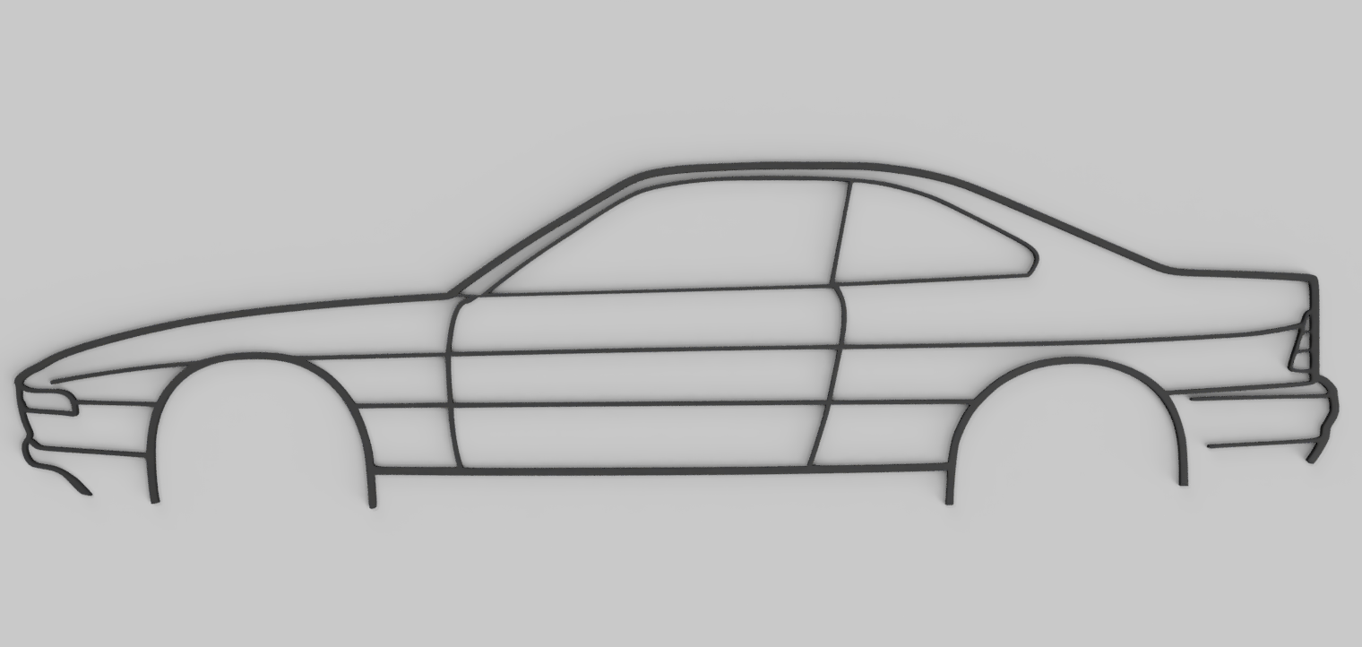 bmw 8 series e31 wall art