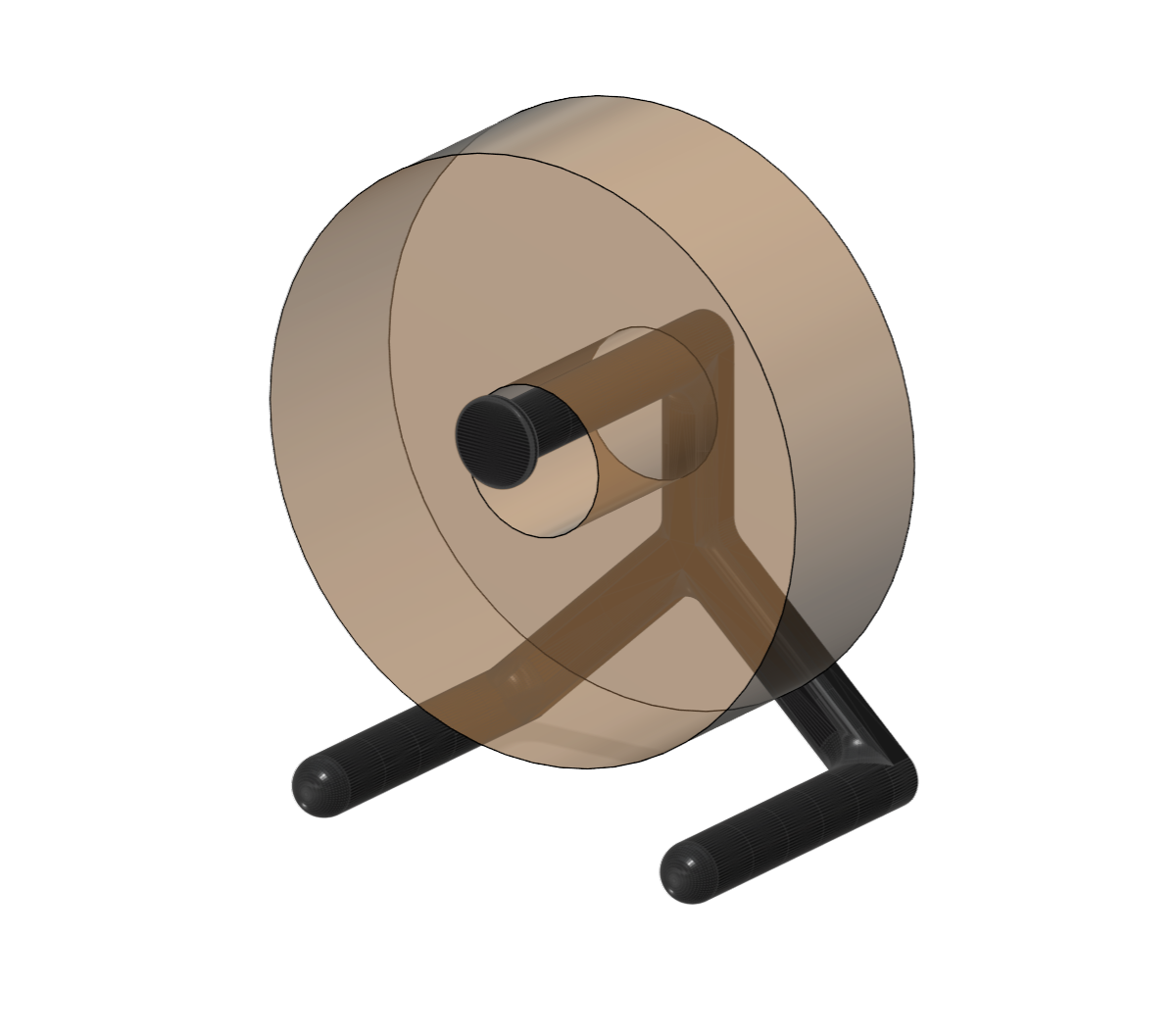 Standalone one piece spool holder