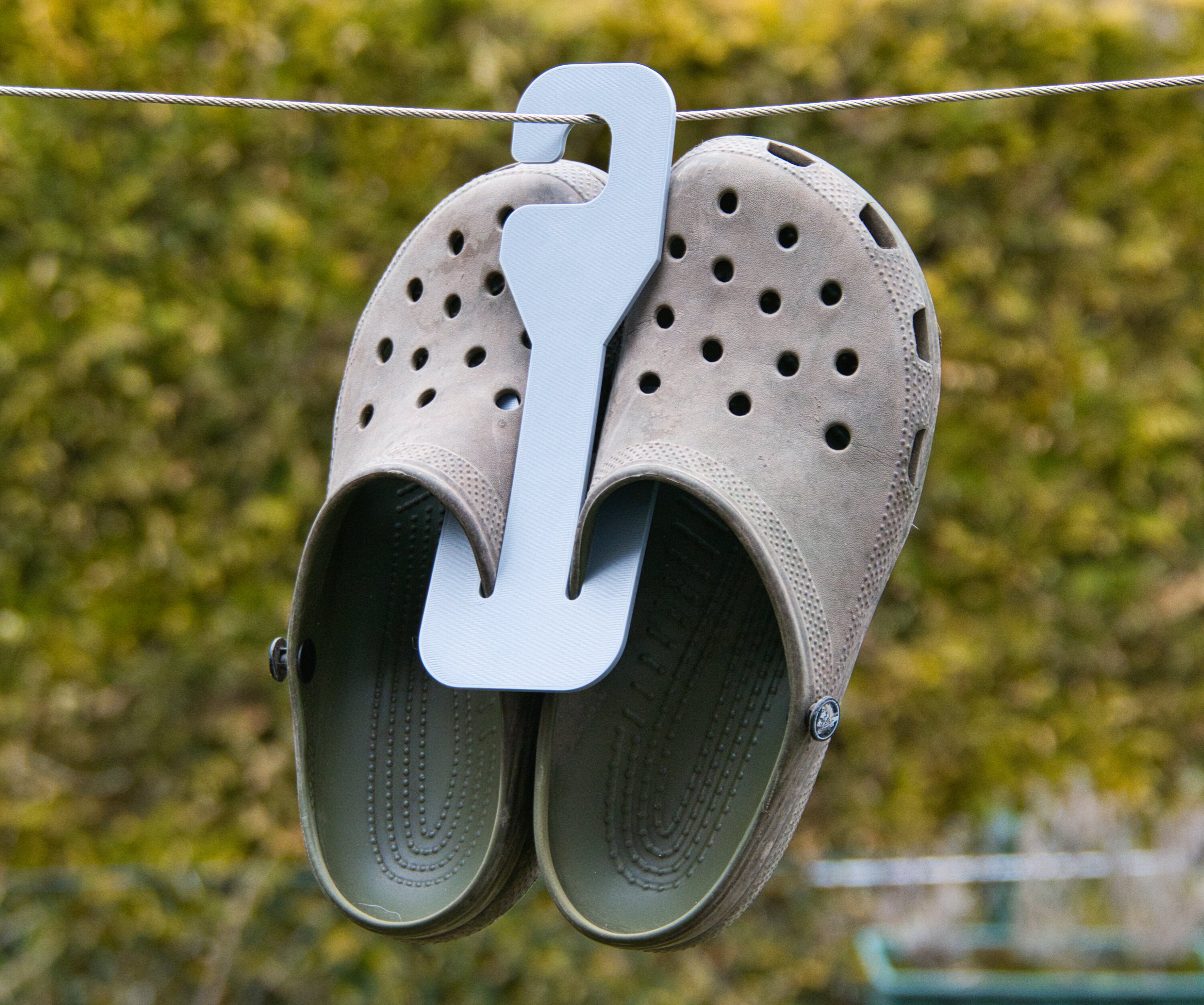 Hooks for drying shoes
