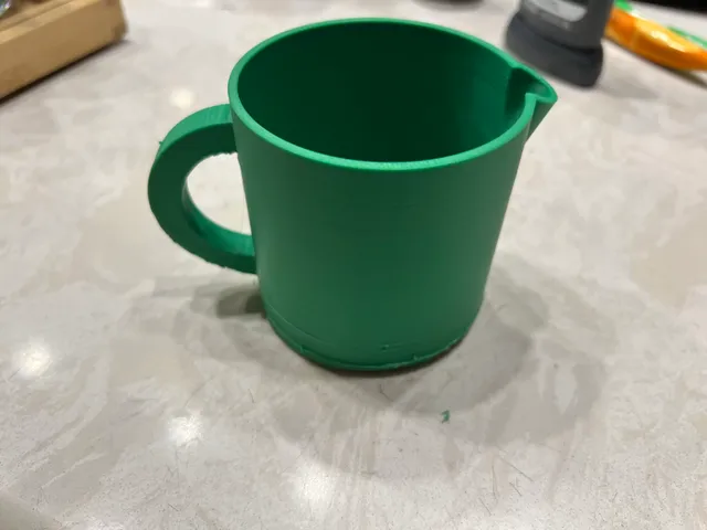 Bath Cup -- Spout and Handle