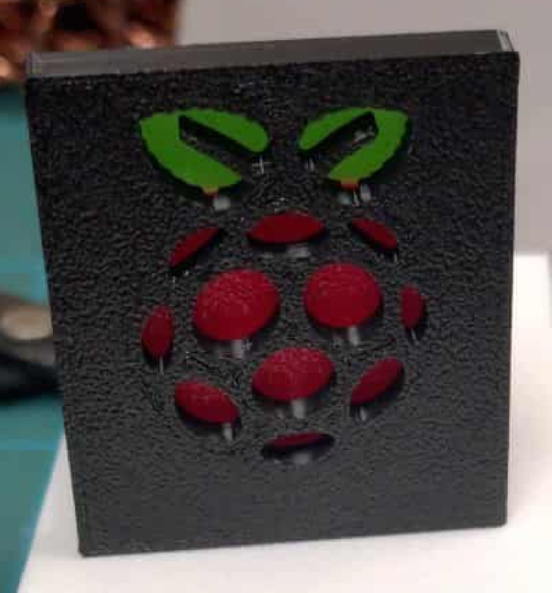 Pi logo bracket - no MMU/AMS or mid-print colour changes needed