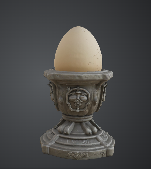 Dragon Egg Pedestal – Ornate Fantasy Altar Display