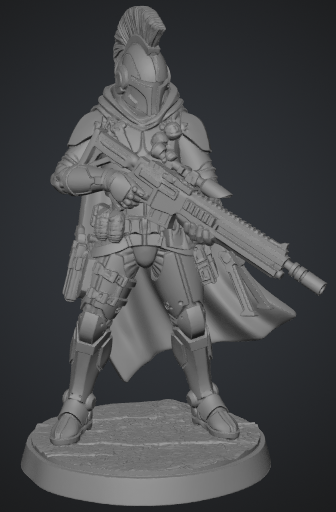 Elite Oath Sworn Bastion Knight with Sniper Rifle