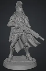 Elite Oath Sworn Bastion Knight with Sniper Rifle