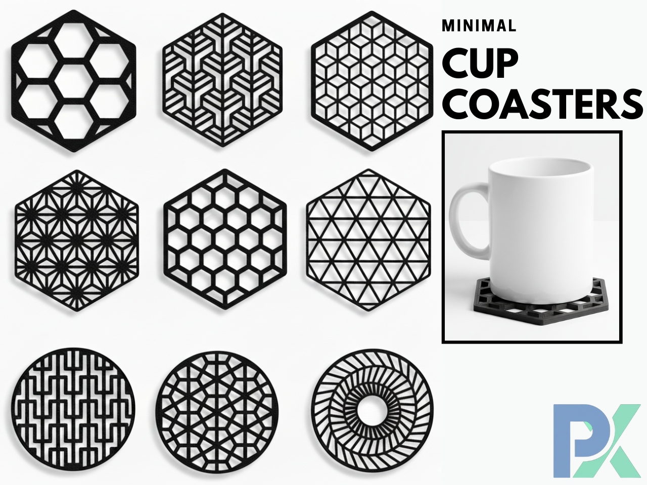 Minimal Cup Coasters